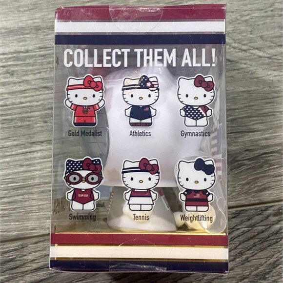 Hello Kitty X Team USA Vinyl 3" Mini Figure-Kid Robot-Fencing-NEW - Picture 3 of 6